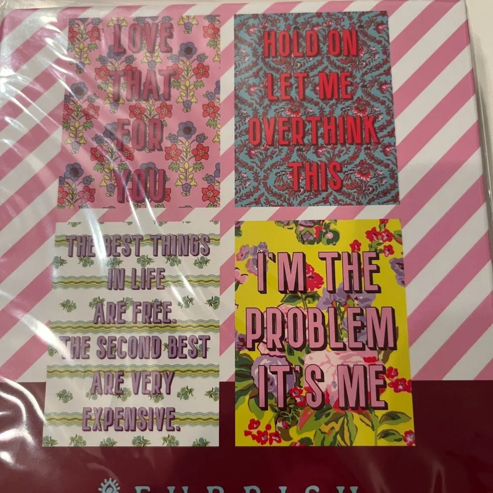 Sarcastic Note Cards Set of Two Boxes Funny Bright Stationery  Gift‎ (NEW)